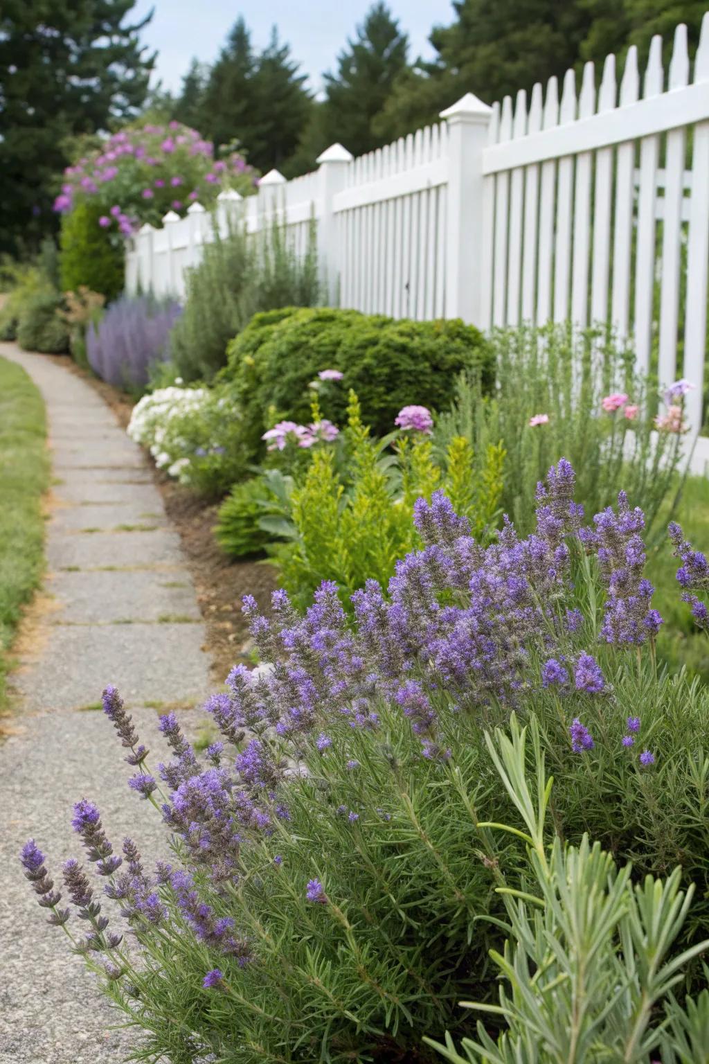 A scented border adding fragrance and beauty.