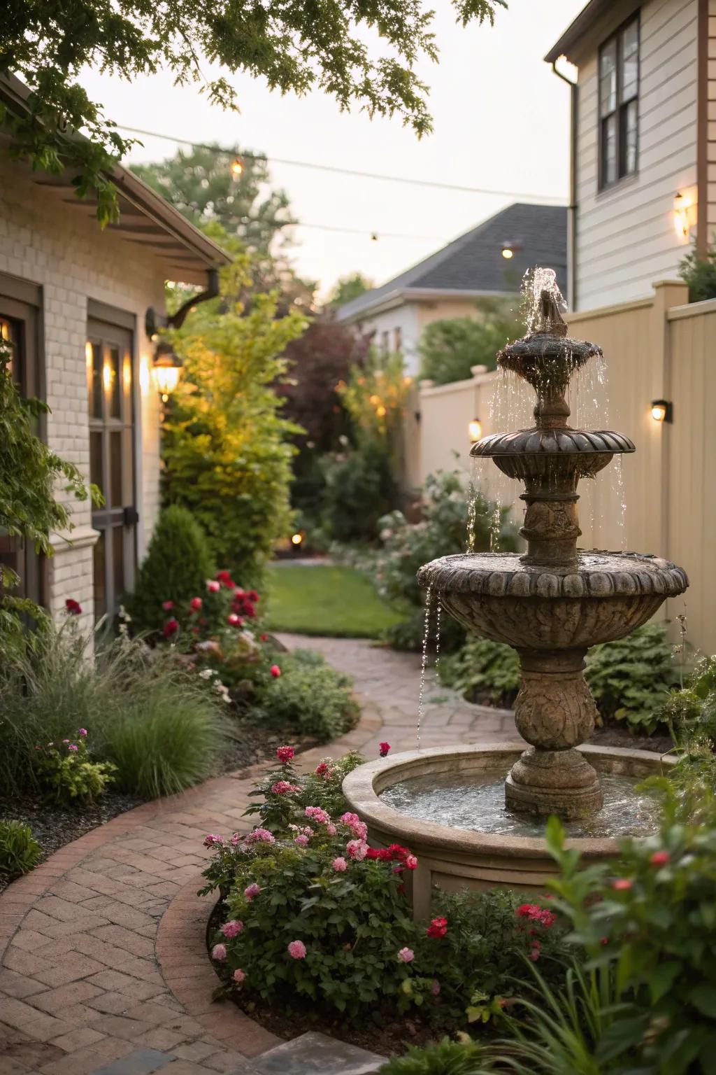 A soothing fountain for auditory privacy and ambiance