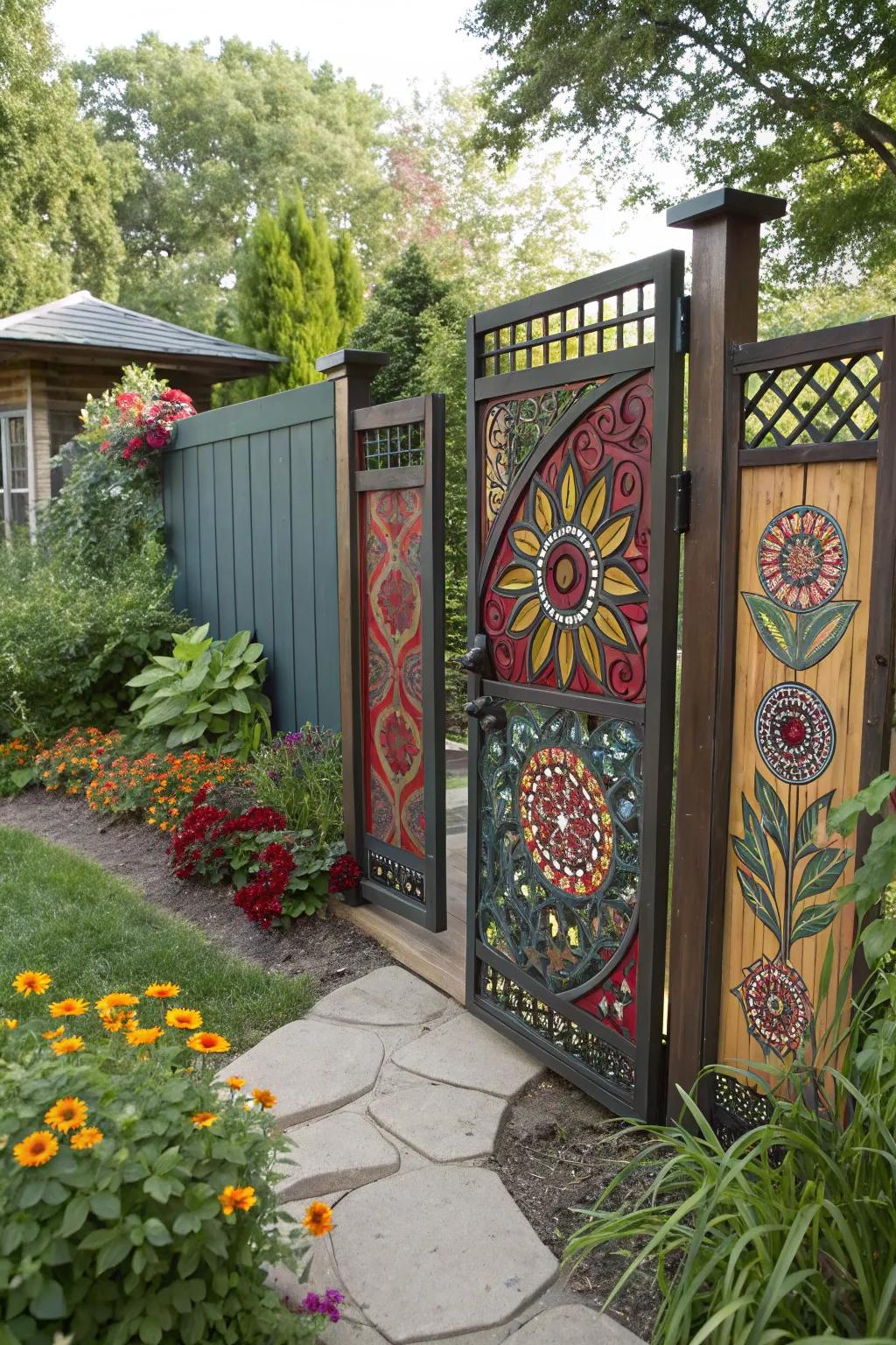 Turn your bifold gate into a unique piece of art.