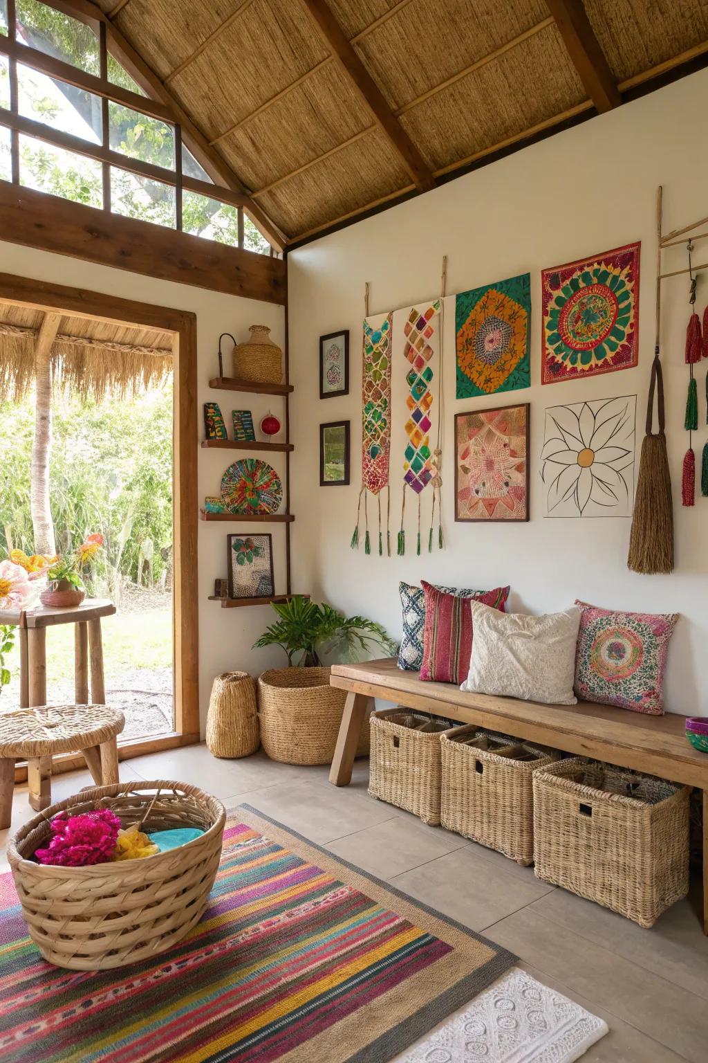 Personalized decor infuses a bahay kubo with character and charm.
