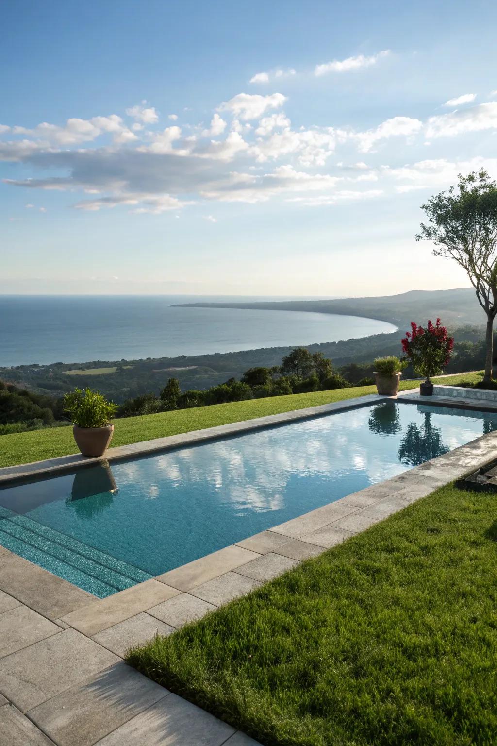 Infinity pools offer a dramatic and luxurious visual effect.