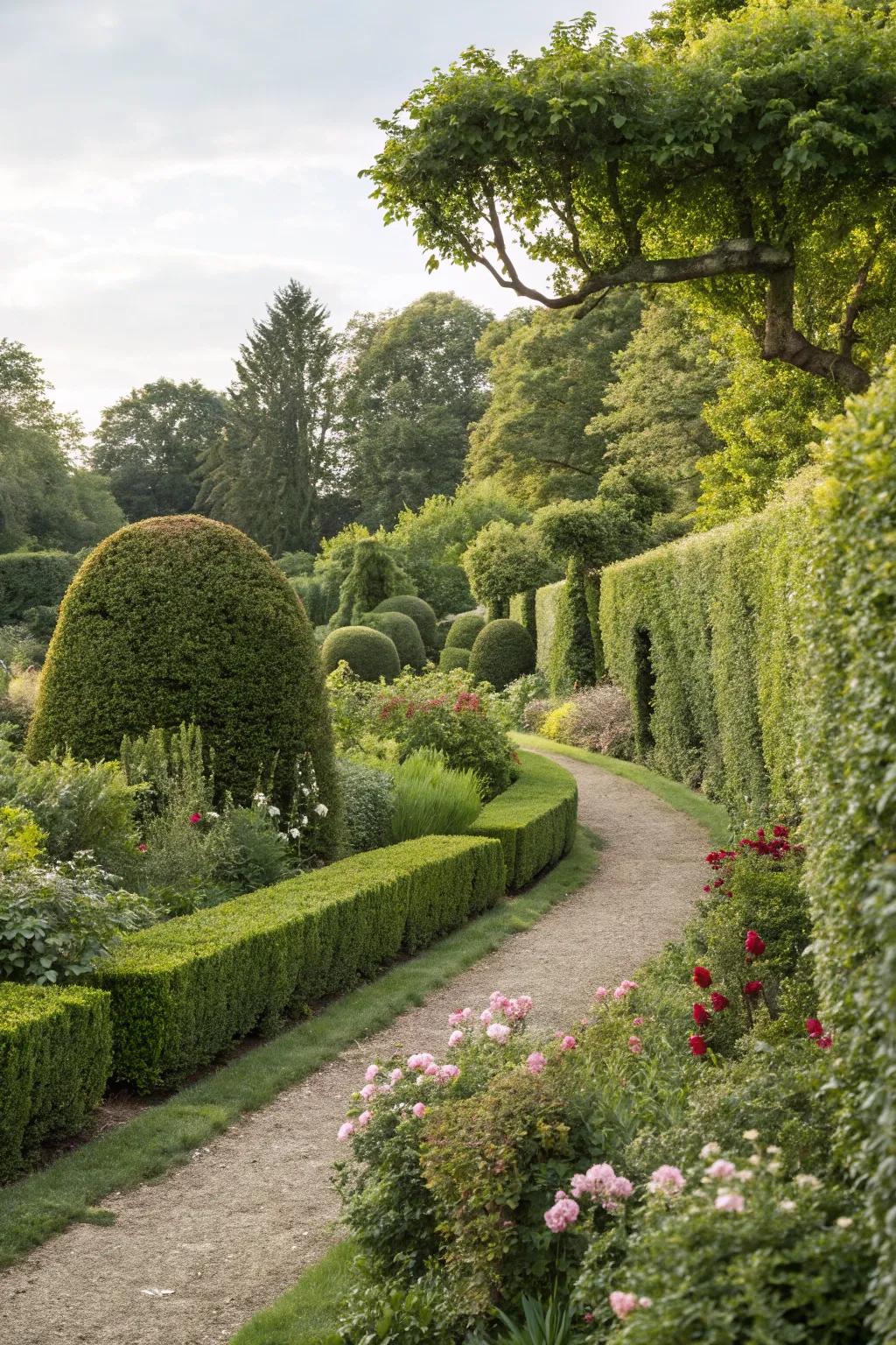 Living fences add greenery and elegance to any garden.