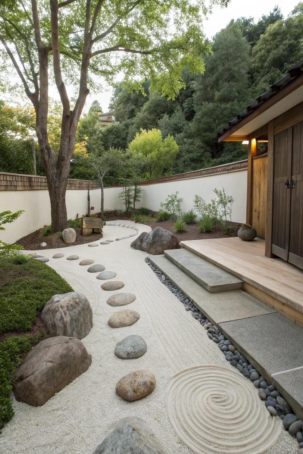Zen spaces offer tranquility and mindfulness.