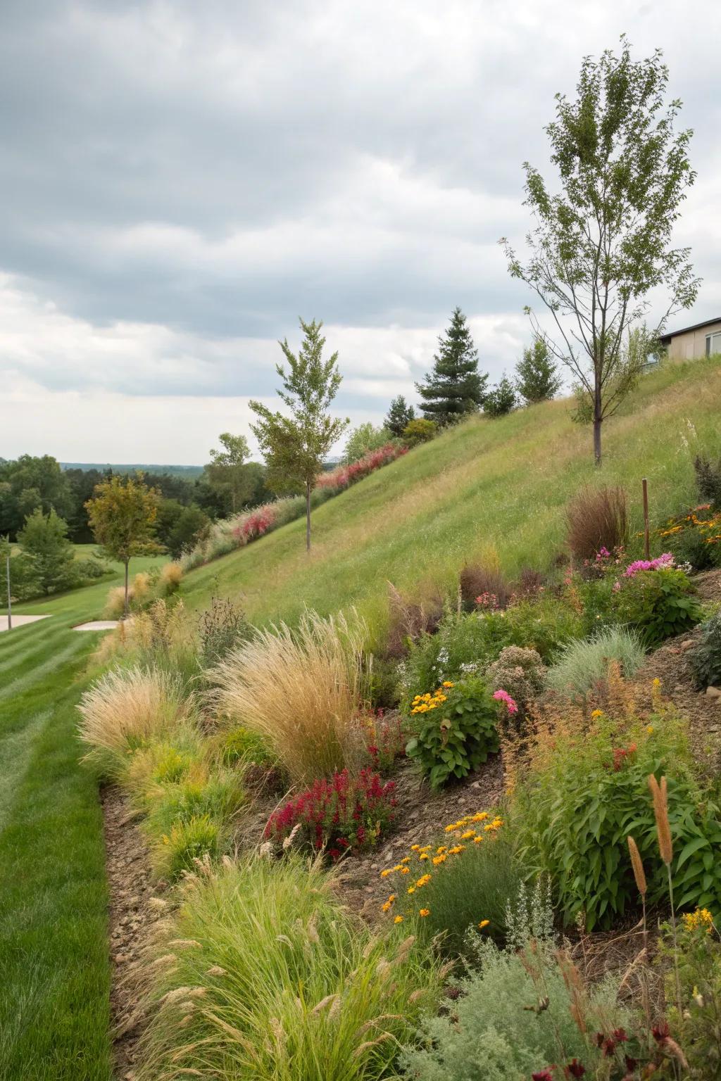 Low-maintenance plants simplify garden care.