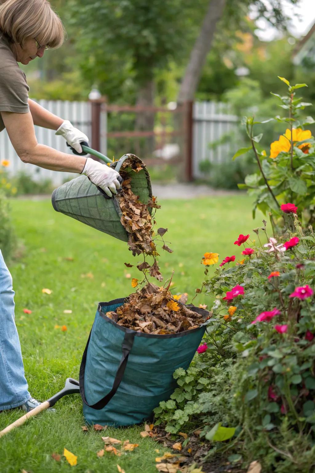 DIY your way to easier leaf bagging with a simple leaf funnel.