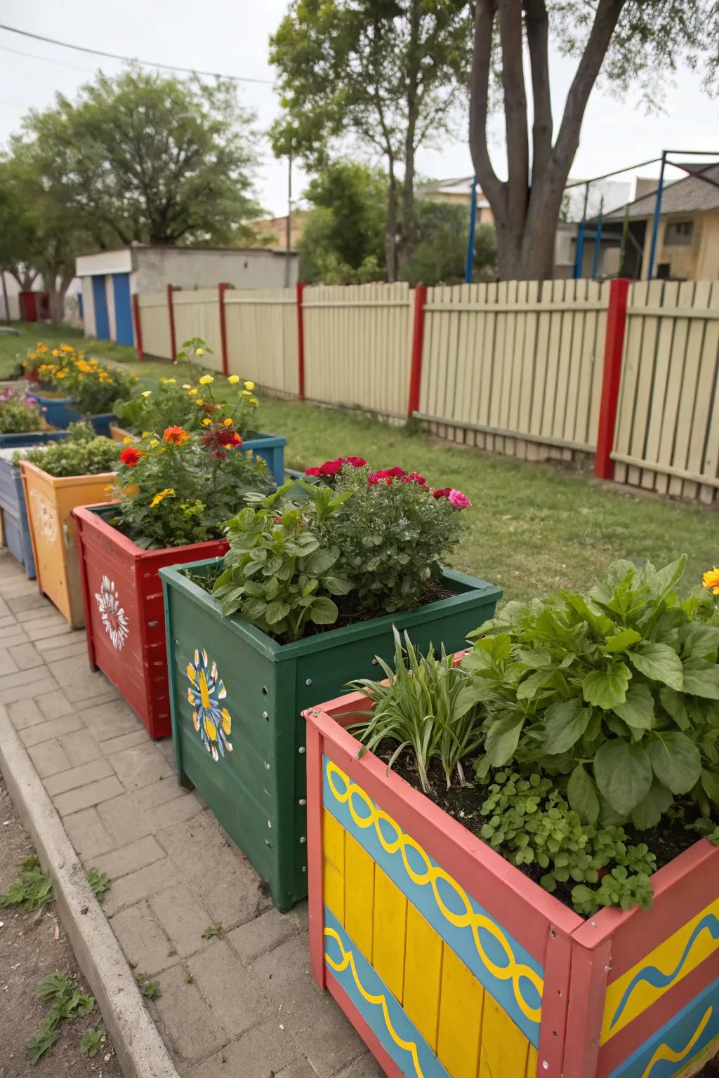 Container gardening offers flexibility and variety.