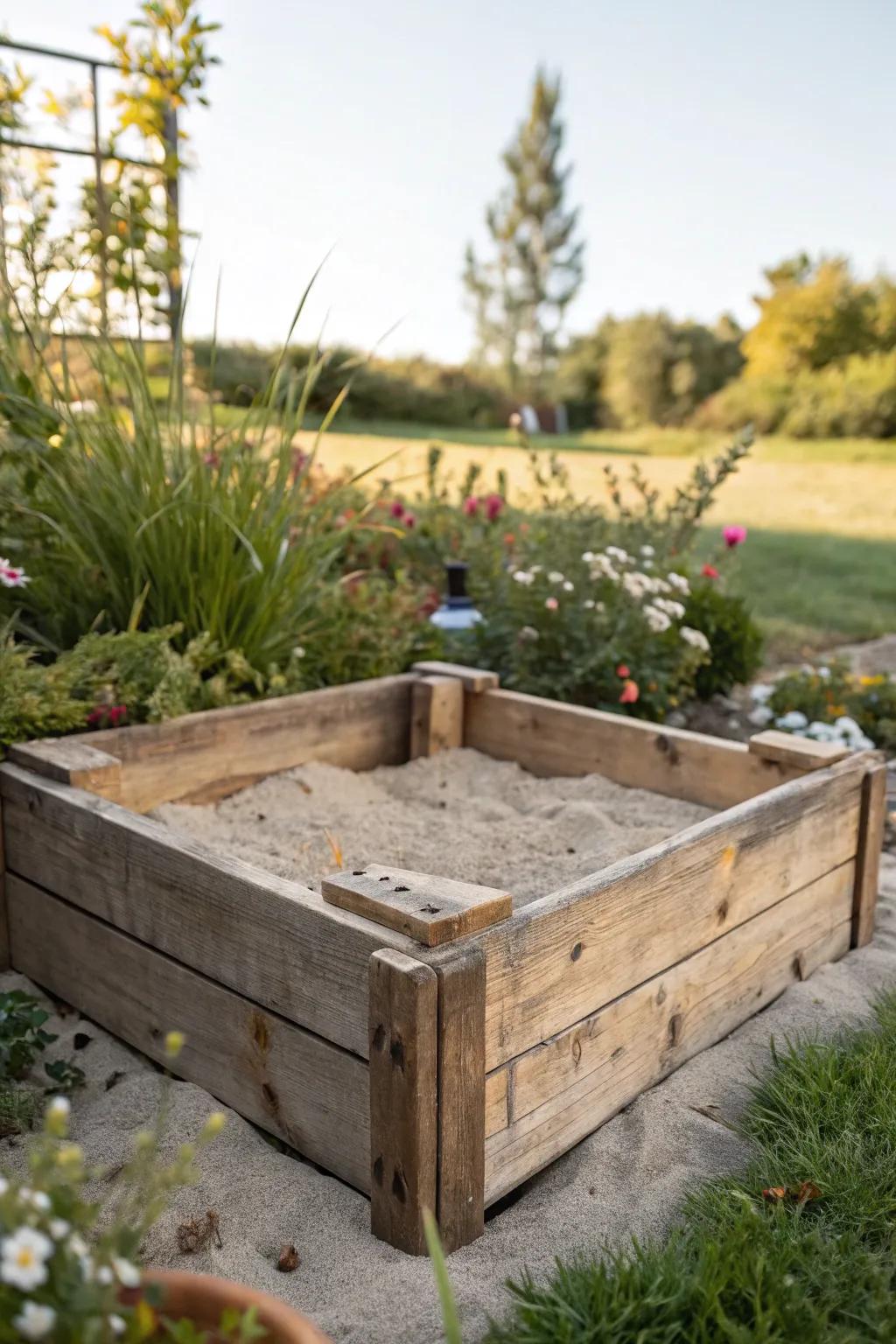 Compact sandboxes are perfect for creative play in small spaces.