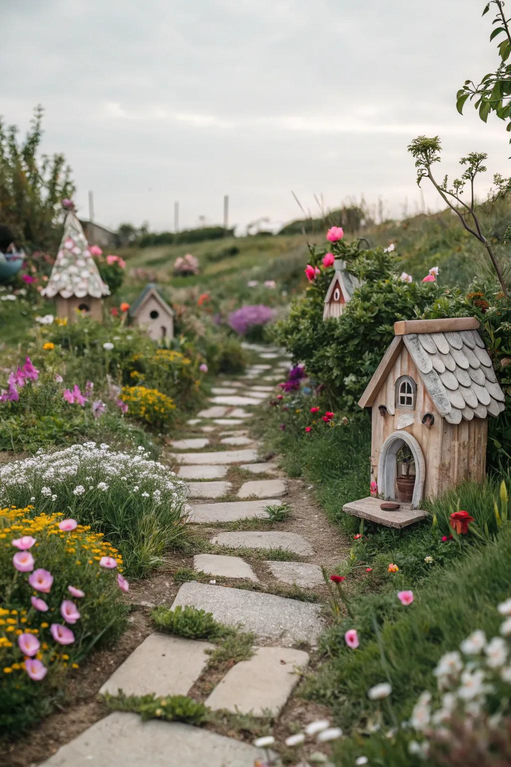 Fairy garden pathways are enchanting additions to any garden.