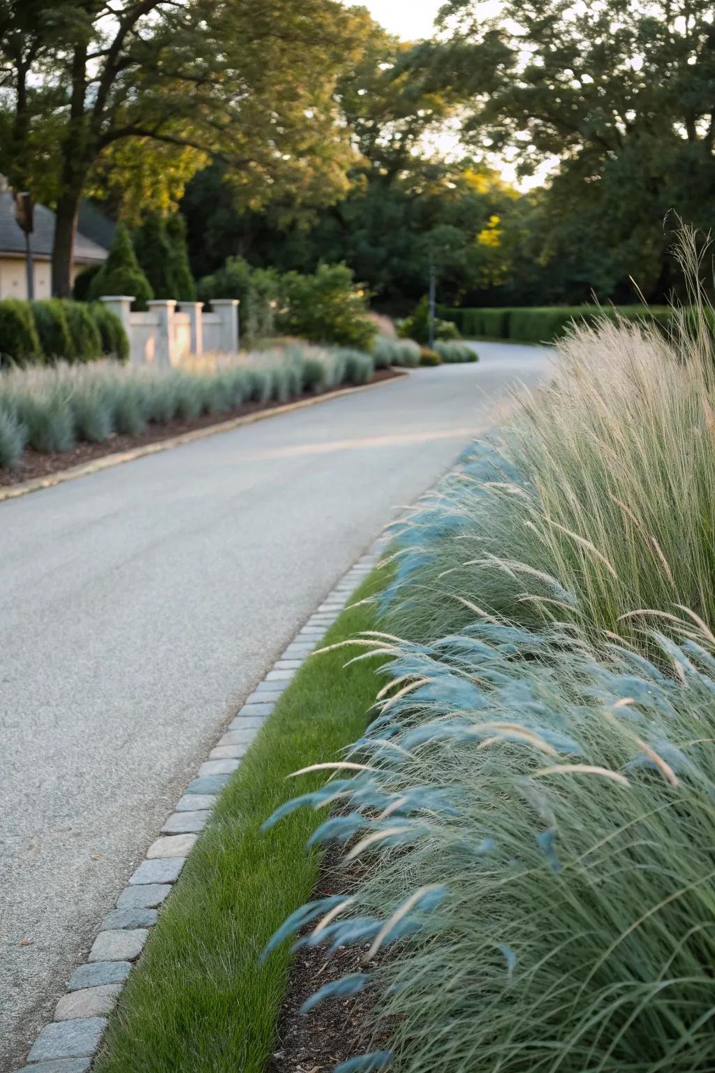 Add texture with ornamental grasses.