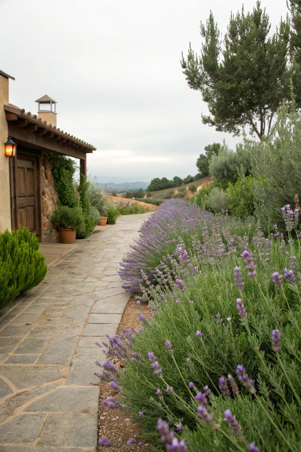 Delight the senses with scented pathways.
