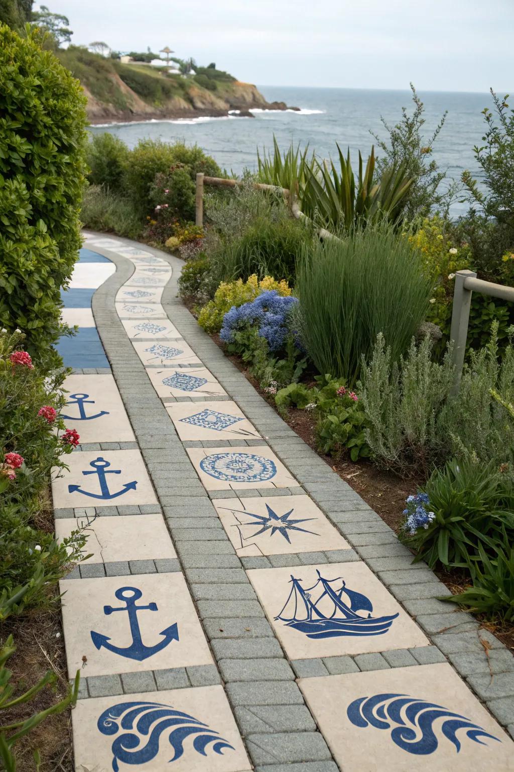 Nautical themes evoke a sense of coastal relaxation.