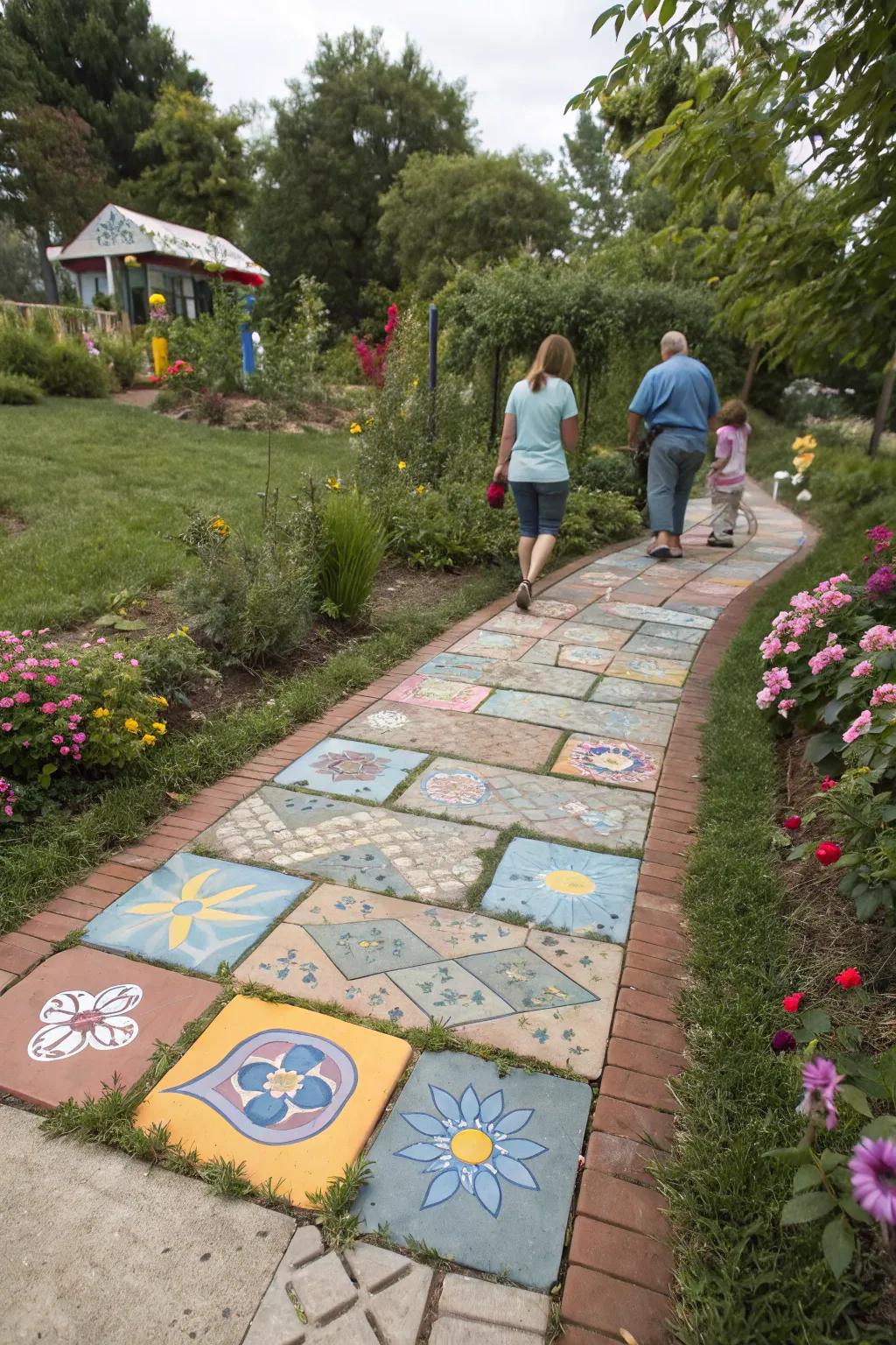 Personalized pavers create a meaningful and unique outdoor feature.