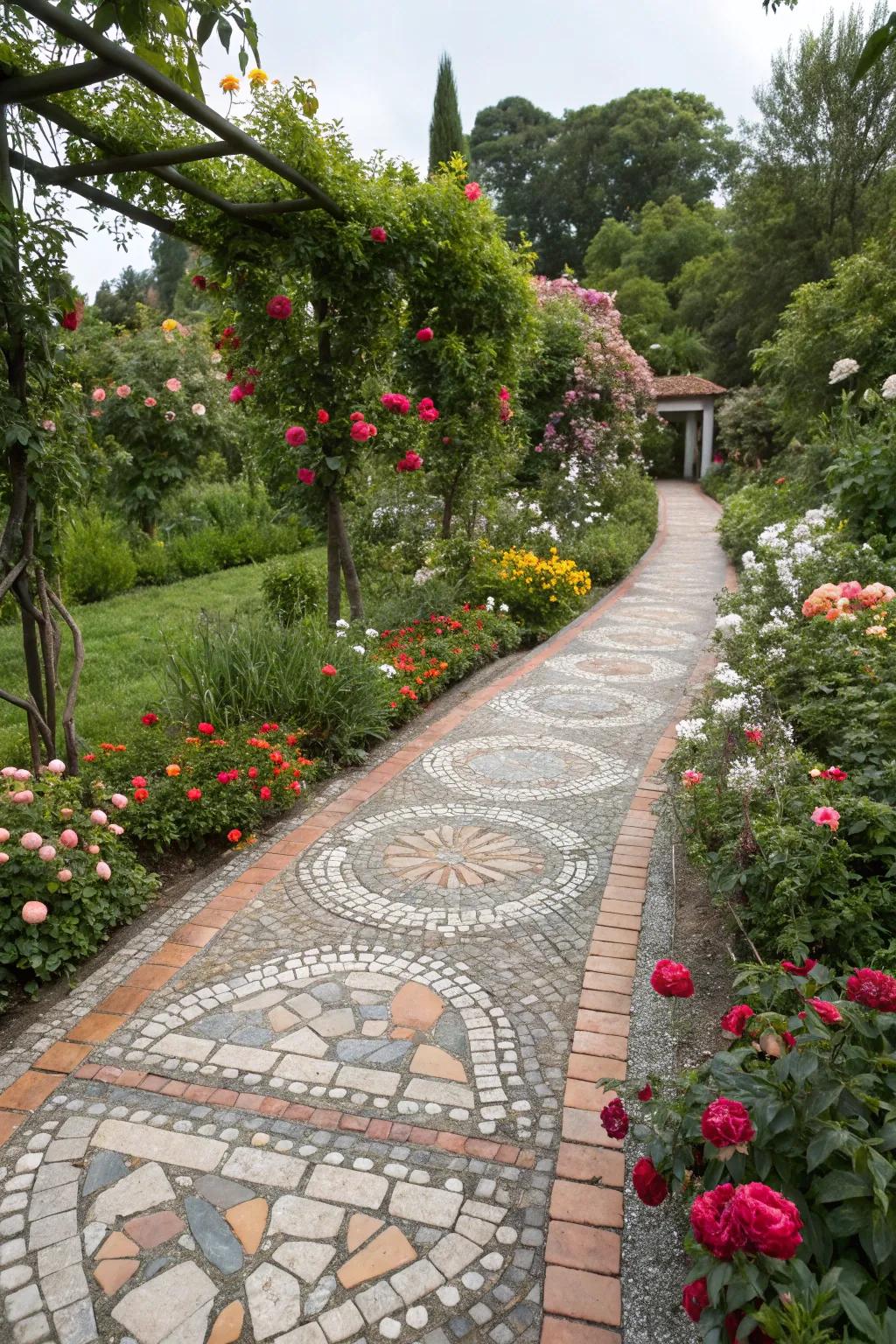 Mosaic designs are perfect for creating a unique artistic statement.