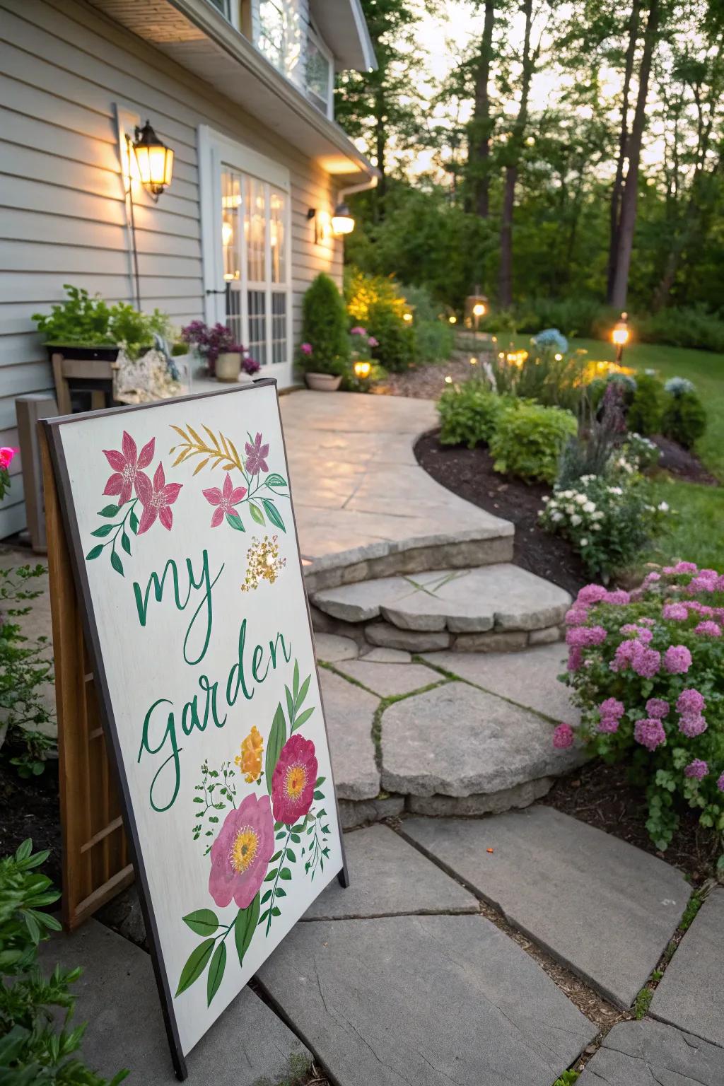 Express yourself with a DIY painted sign.