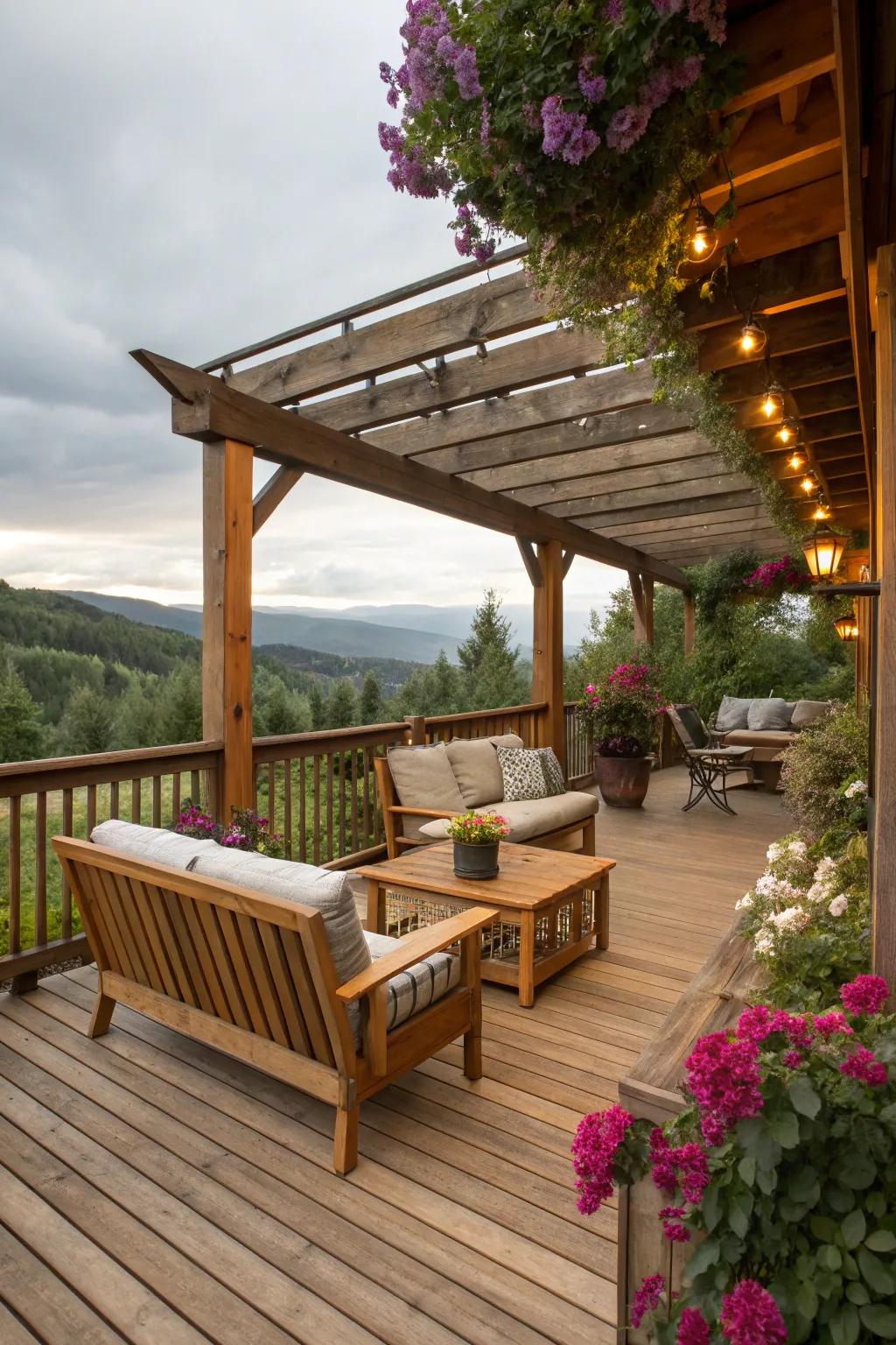 Embrace warmth with rustic wood coverings.