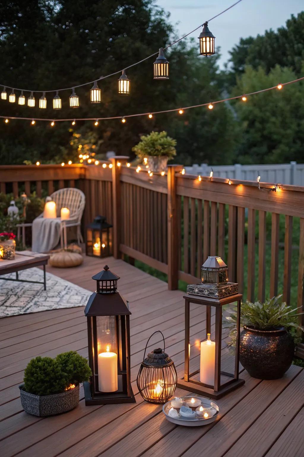 Create the perfect ambiance with creative lighting.