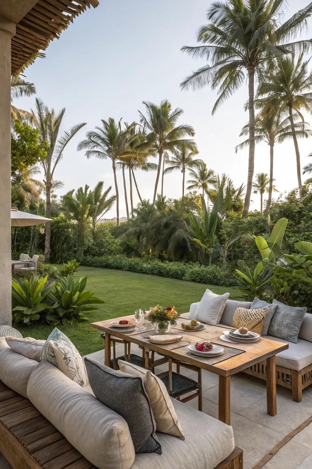 Outdoor living areas are perfect for entertaining.