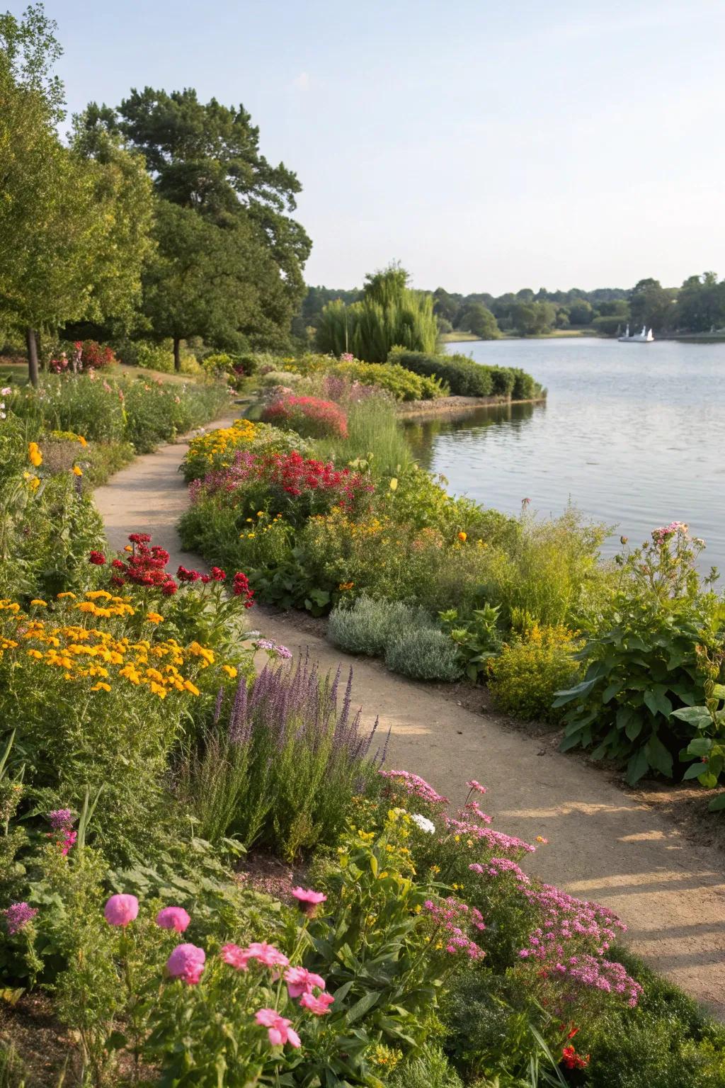 Native plants create a thriving lakeside ecosystem and a beautiful, effortless landscape.