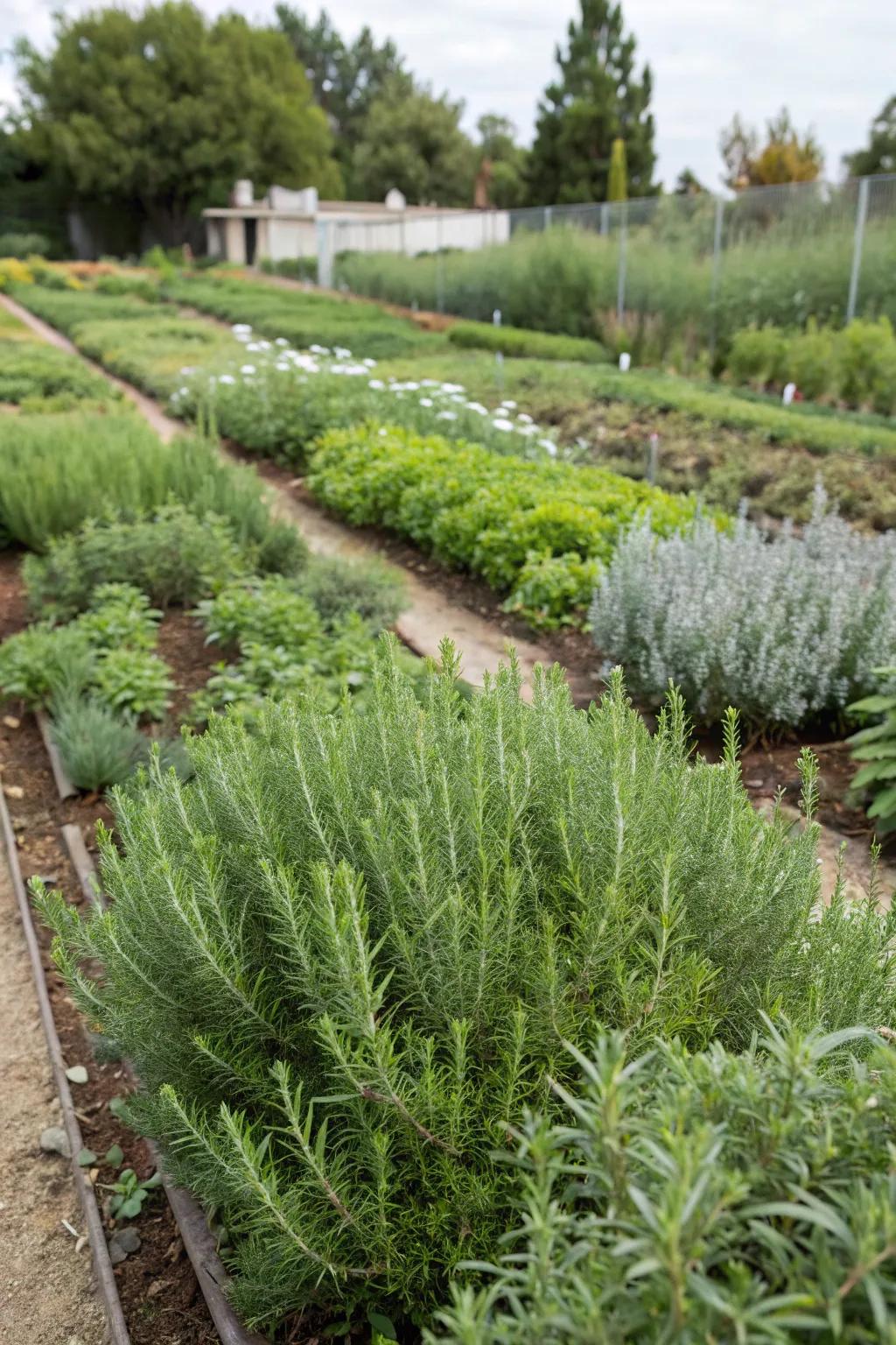 A flavorful and water-wise herb garden ready for culinary use.