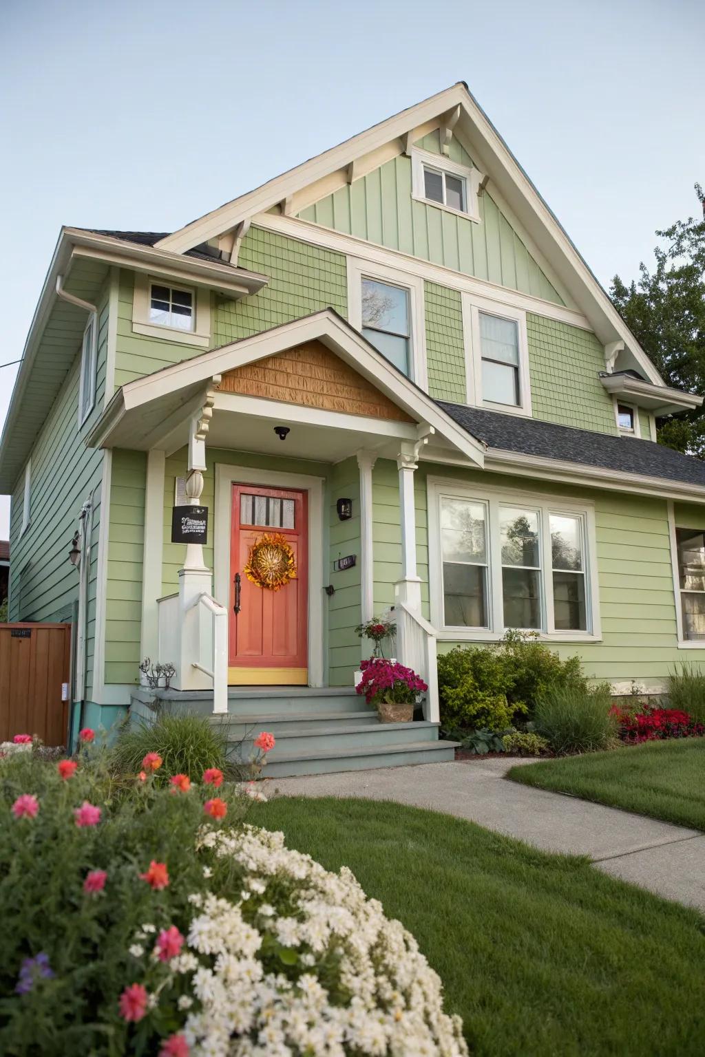 A vibrant focal point with a pop of color.