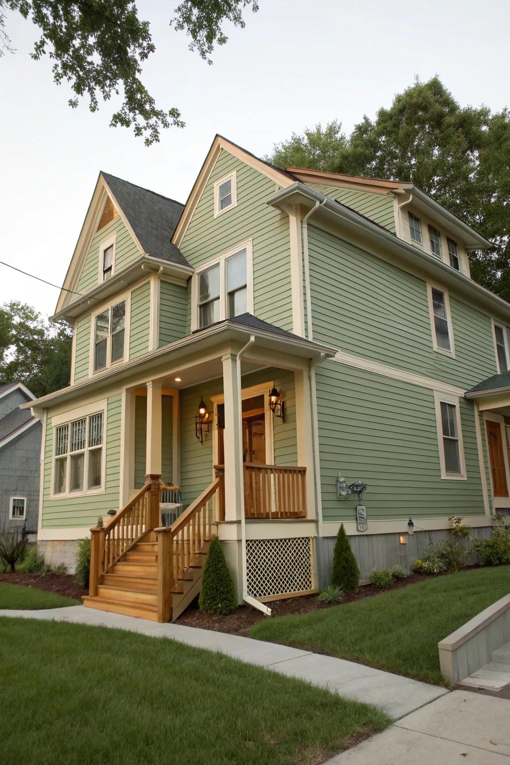 Warmth and harmony with natural materials.