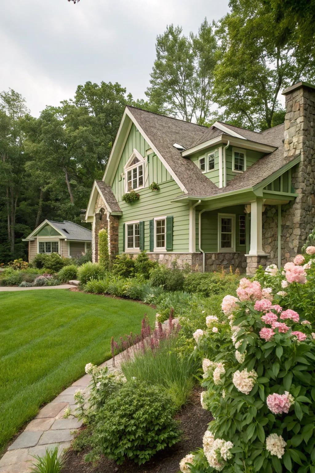 Earthy elegance with stone and color.