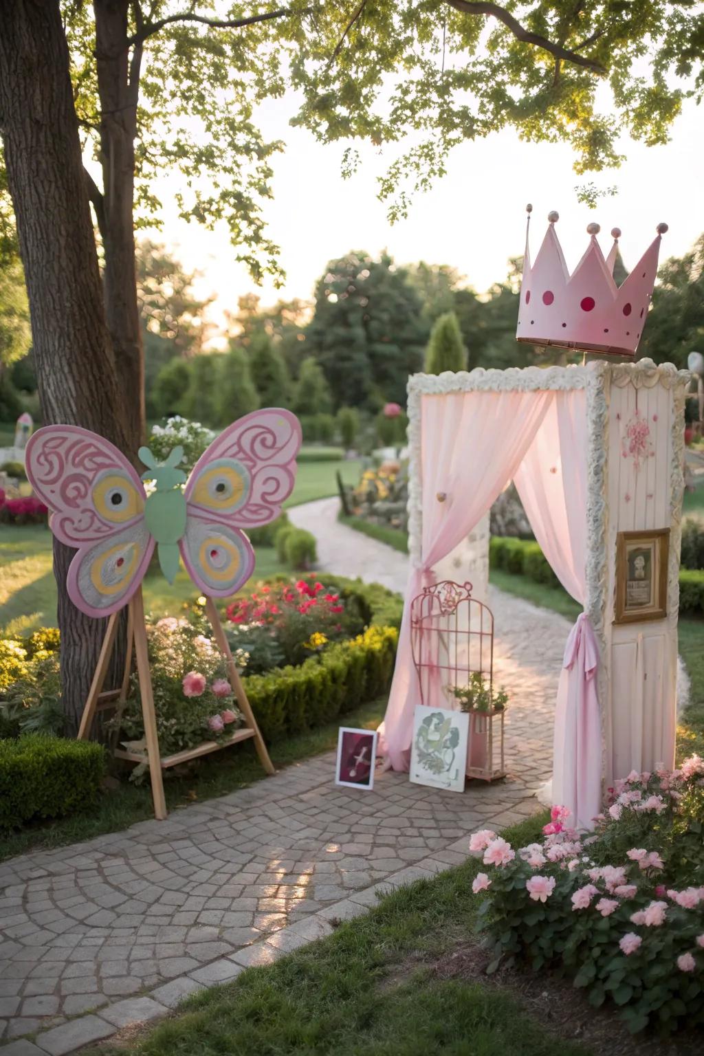 A whimsical photo booth capturing magical memories.
