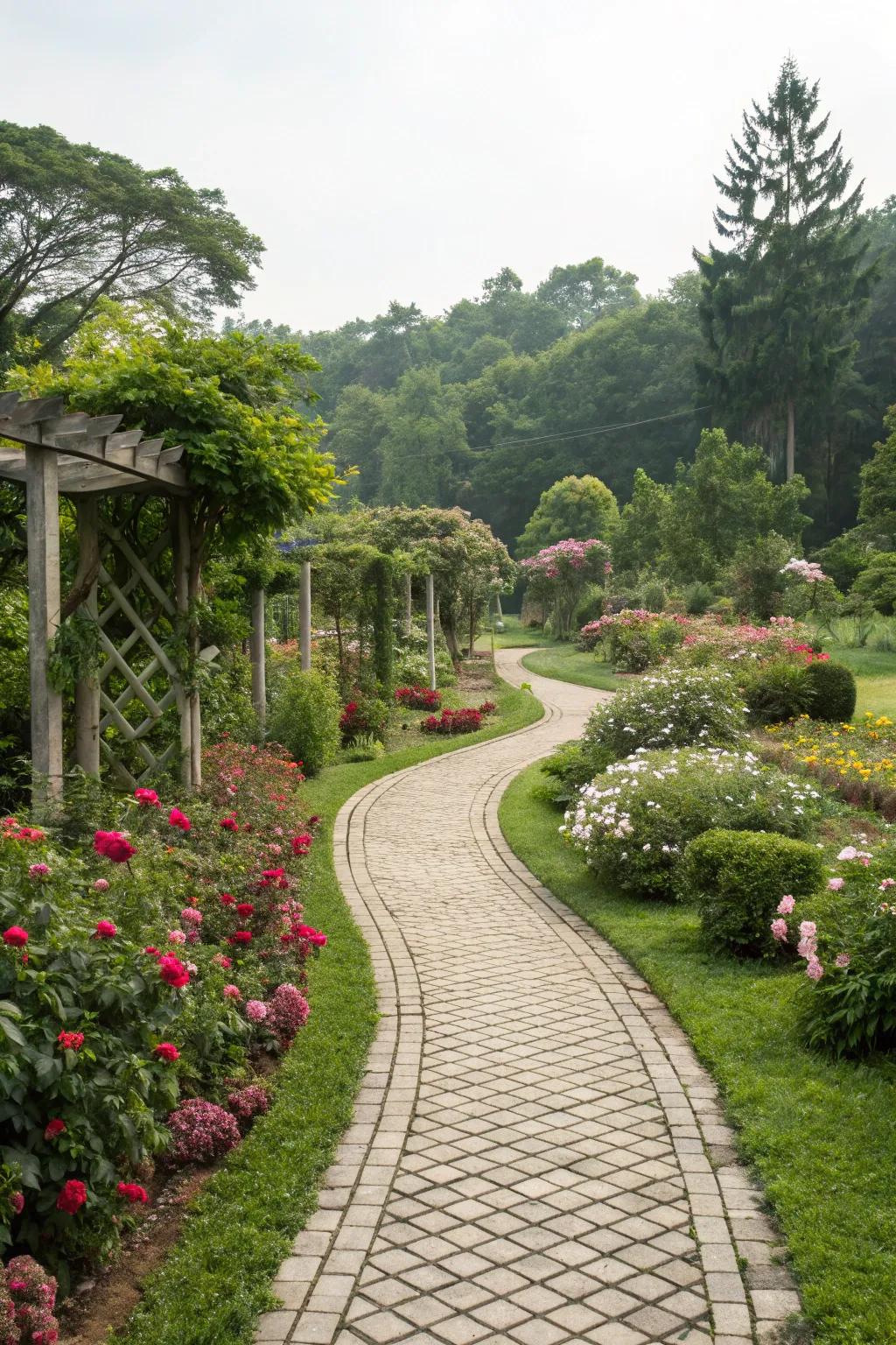 Chic permeable pavers that promote sustainability.