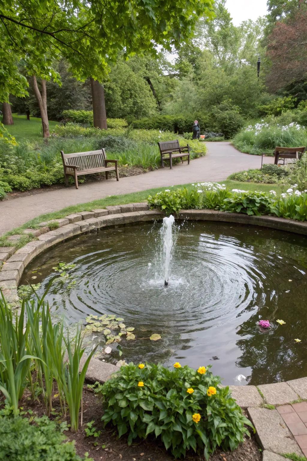A calming water feature that adds serenity to your garden.