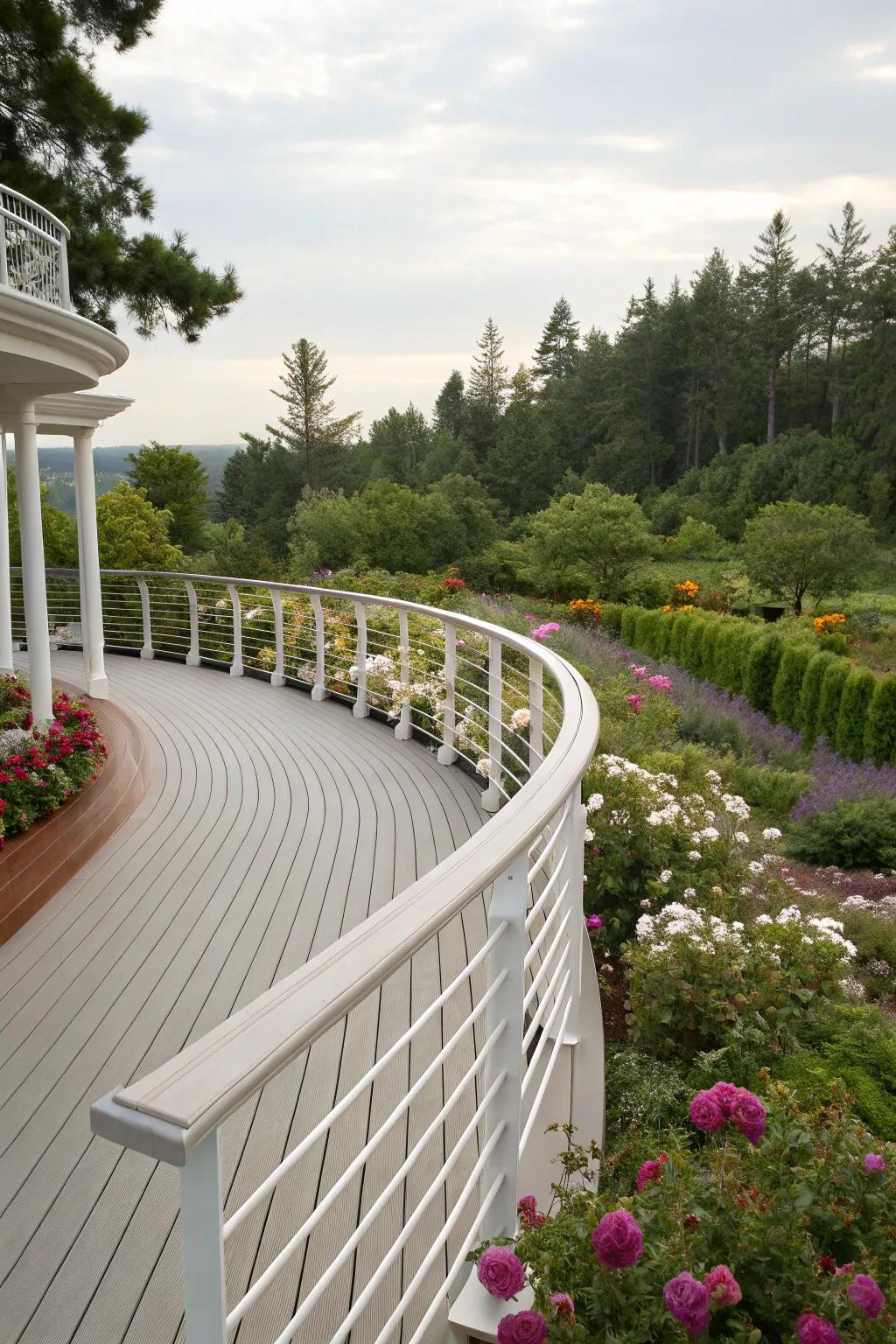 Curved designs lend a whimsical elegance.