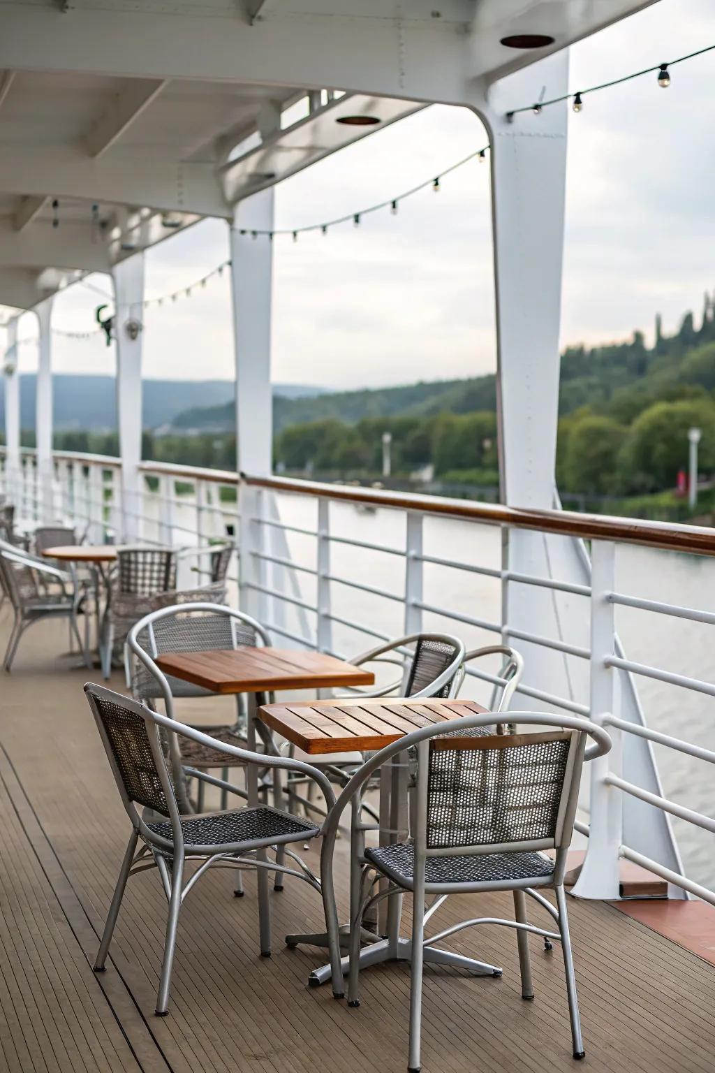 Metal accents provide a chic industrial edge.