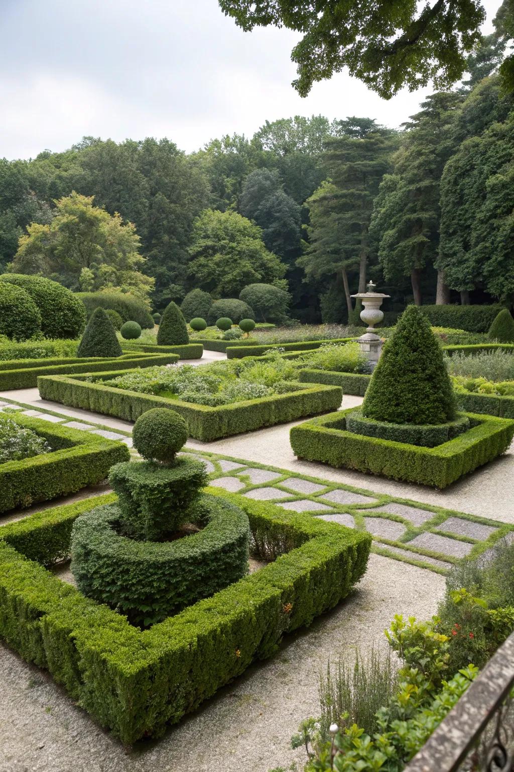 Japanese boxwood adds structure and elegance to formal garden designs.