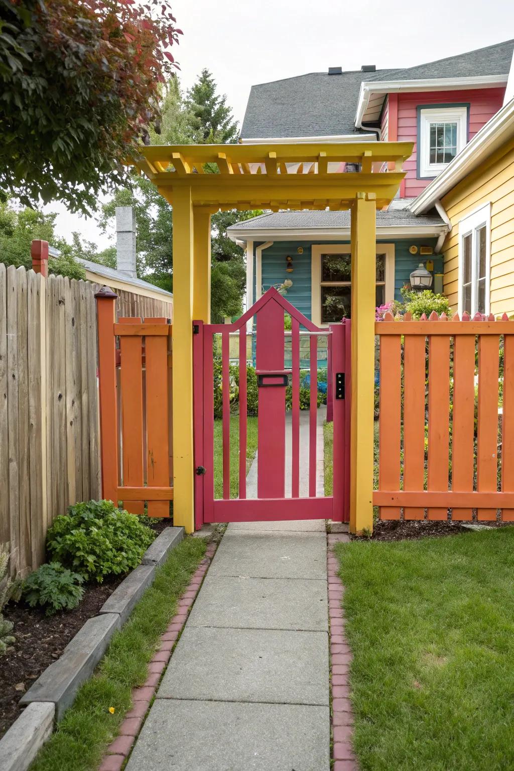 A surprising pop of color to brighten your day.