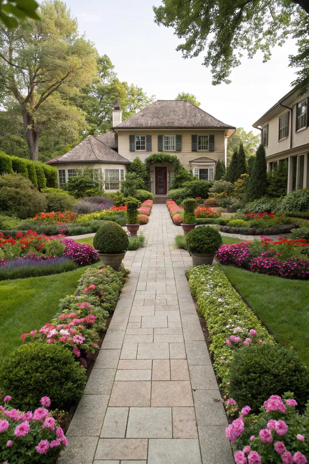 Symmetry brings harmony to the landscape.