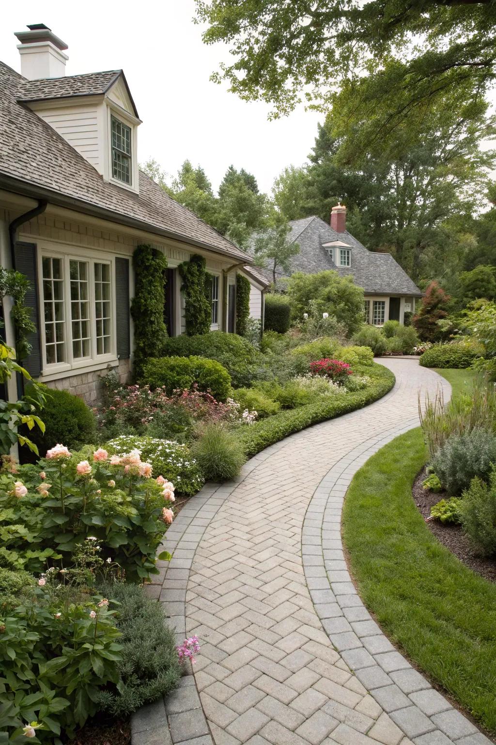Paved pathways offer functionality and easy access.