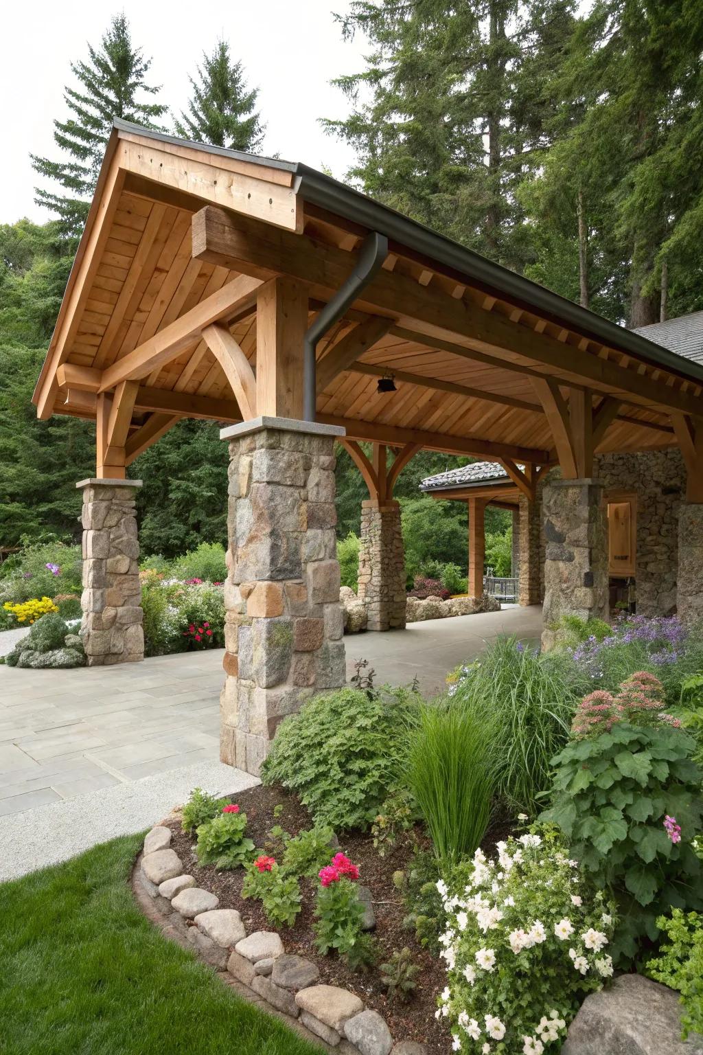 Natural elements create a harmonious feel.