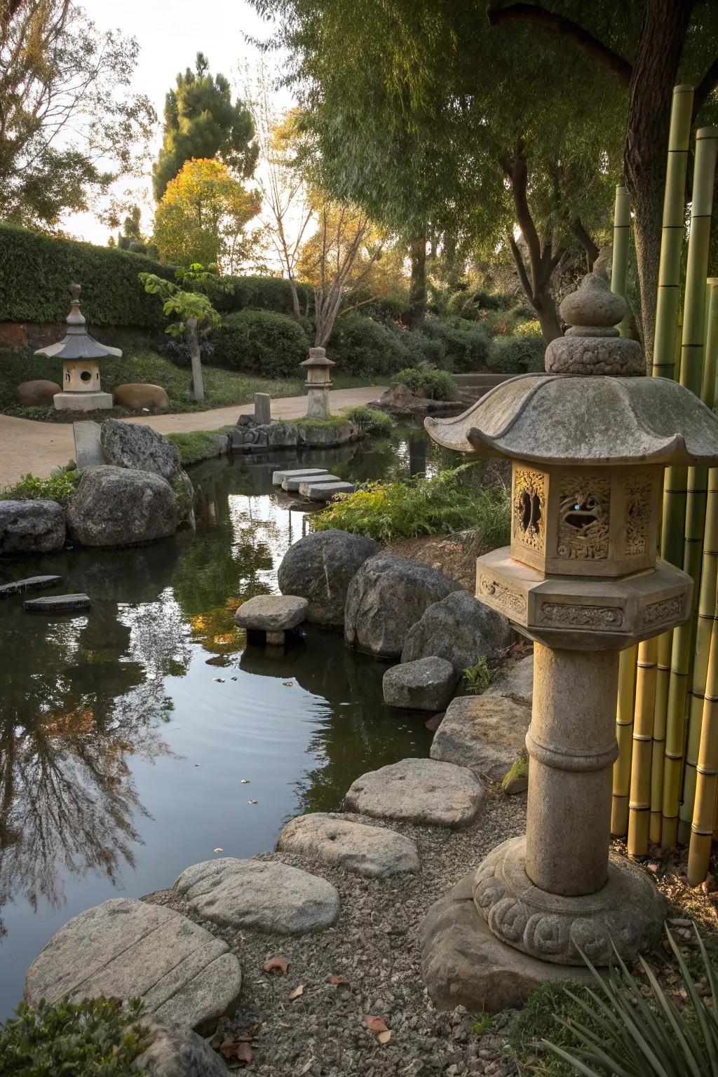 Create a meditative retreat with zen-inspired elements.