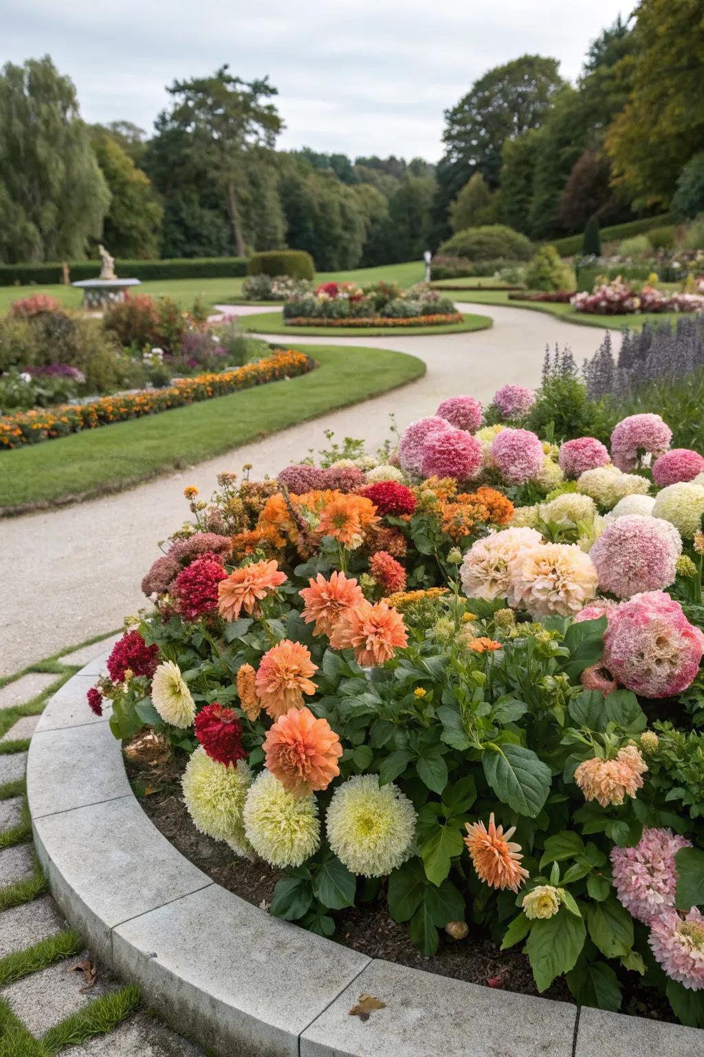 A colorful floral arrangement celebrating a pet's life.