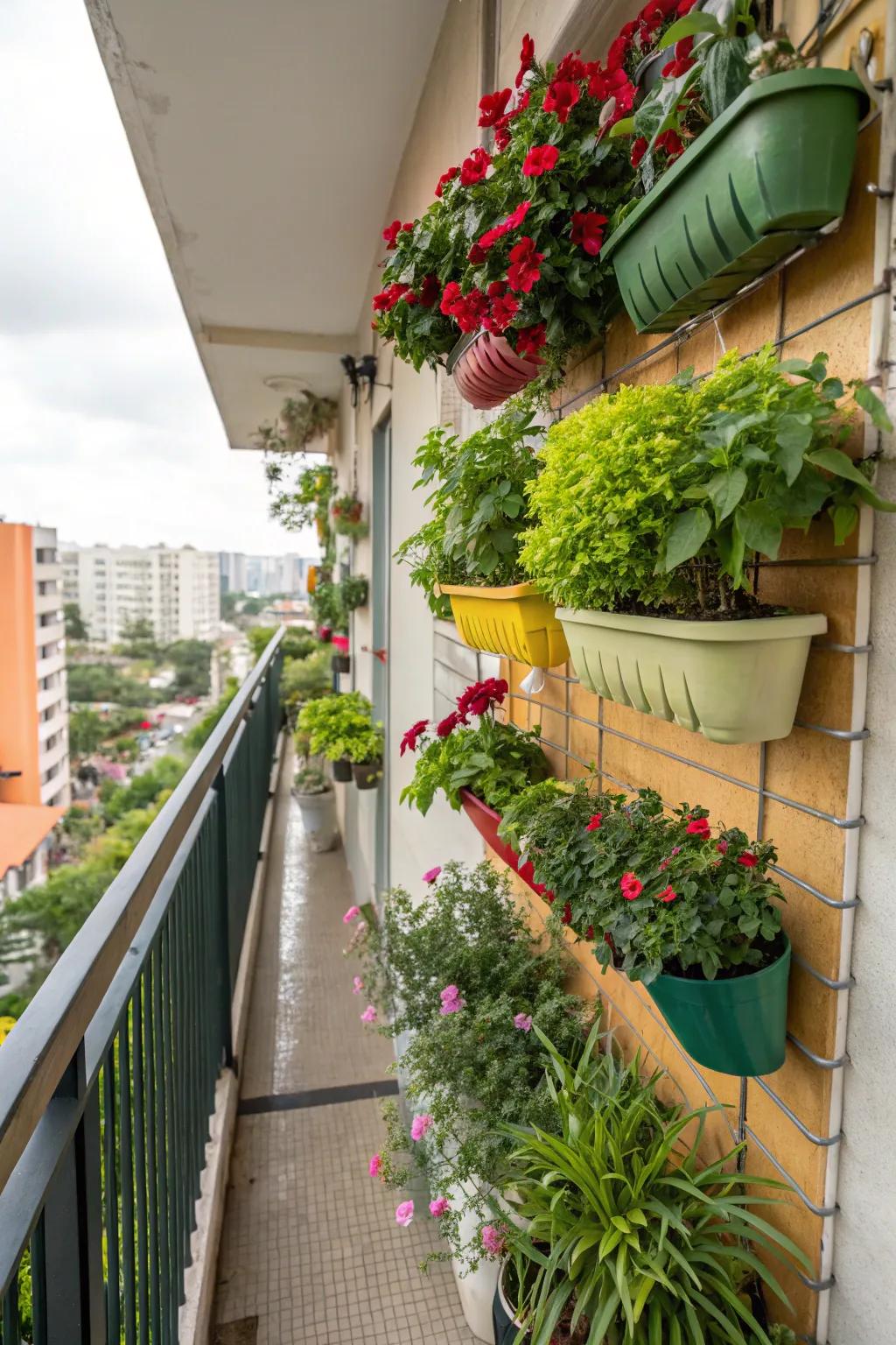 Vertical gardening transforms walls into lush, living tapestries.