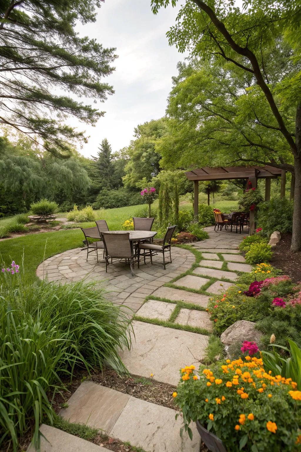 Paths and walkways add structure and flow to your patio.