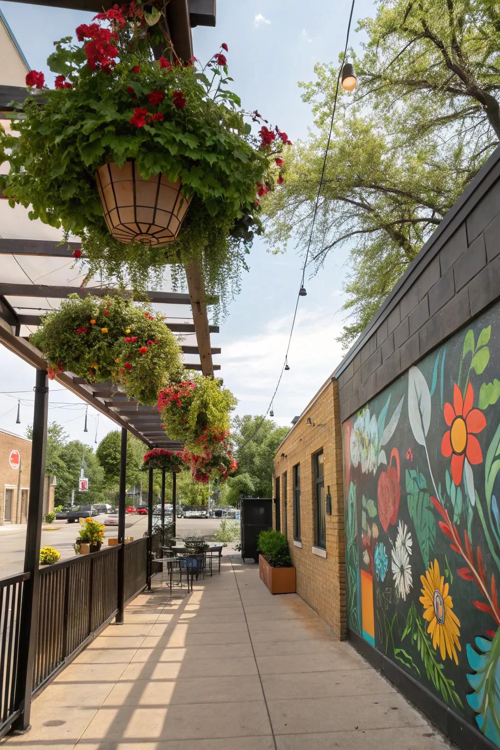 Vertical elements enhance your patio's aesthetic appeal.