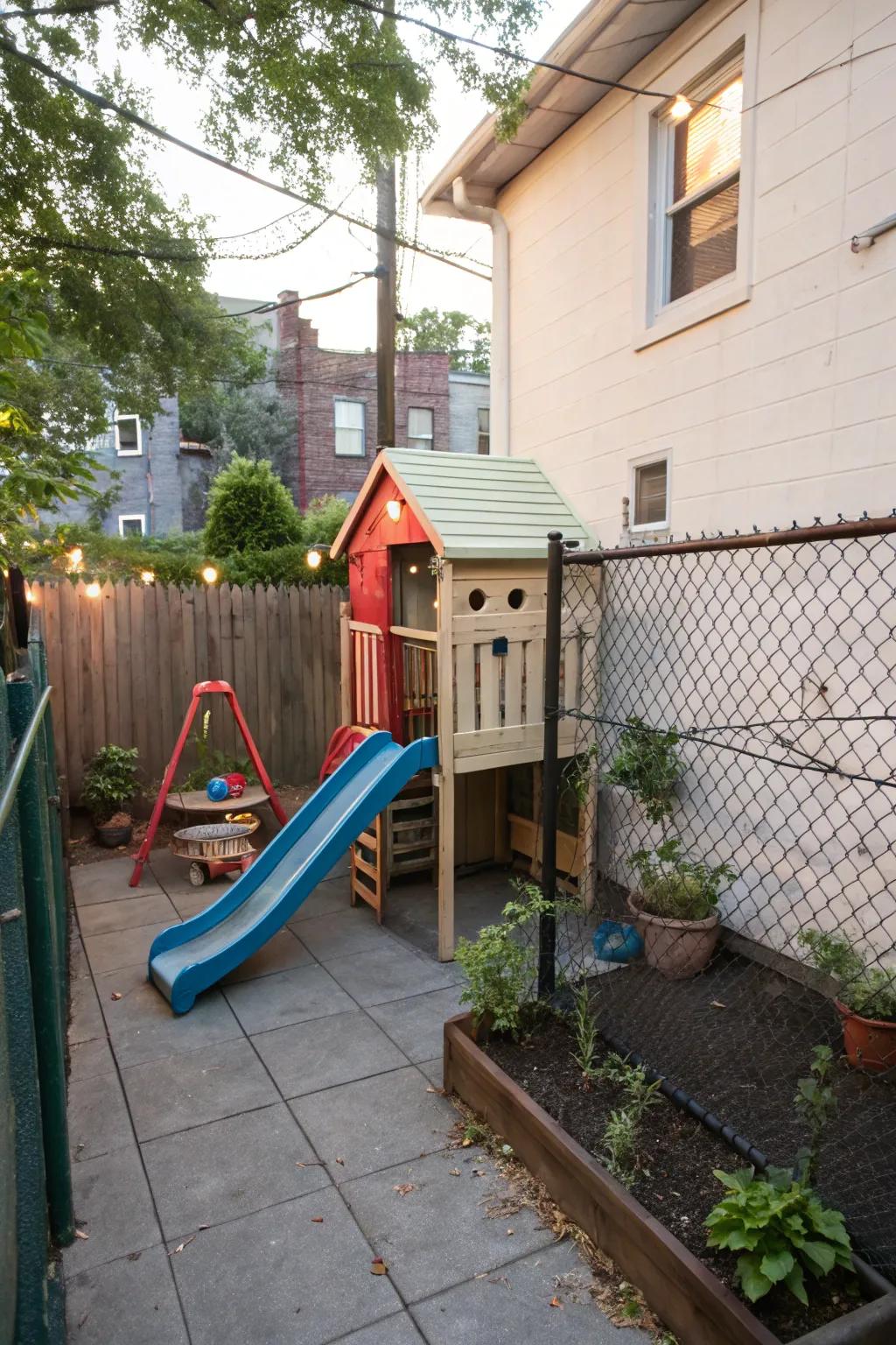 Maximize fun in minimal space with smart playground designs.