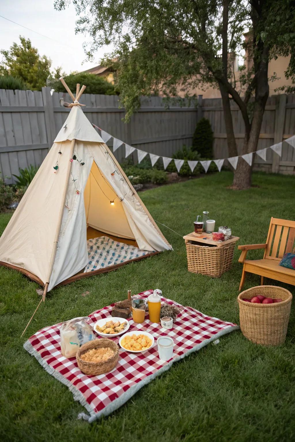 Backyard camping brings the adventure of the outdoors home.