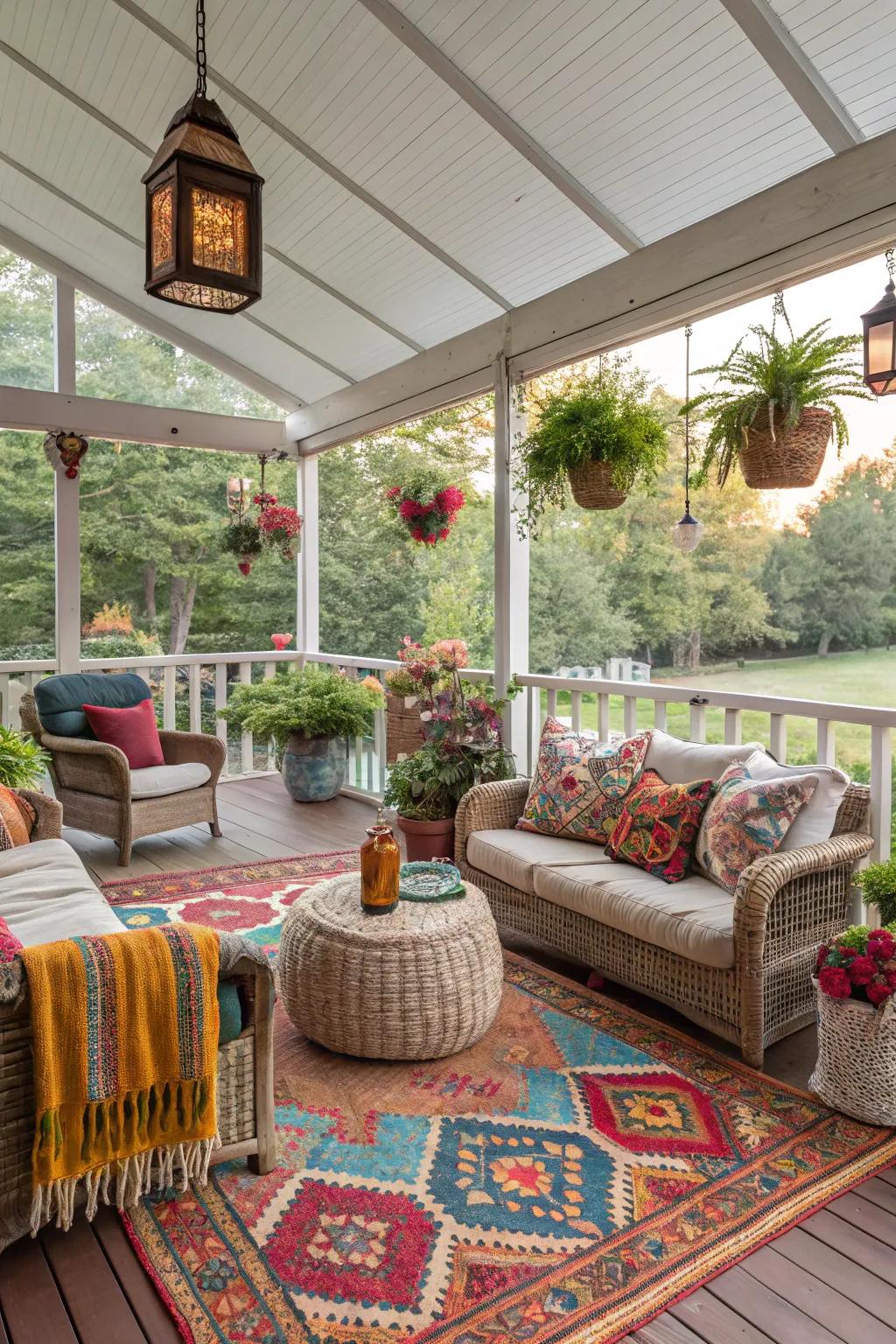 A bohemian rhapsody of colors and textures.