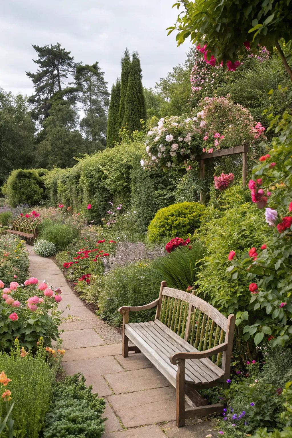 A curved seating area invites relaxation and conversation.