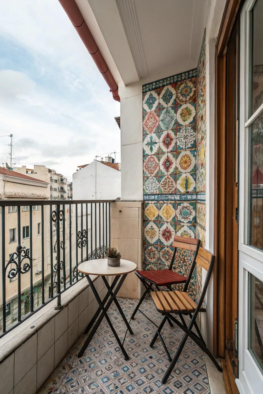 Make a statement with a vibrant accent wall.