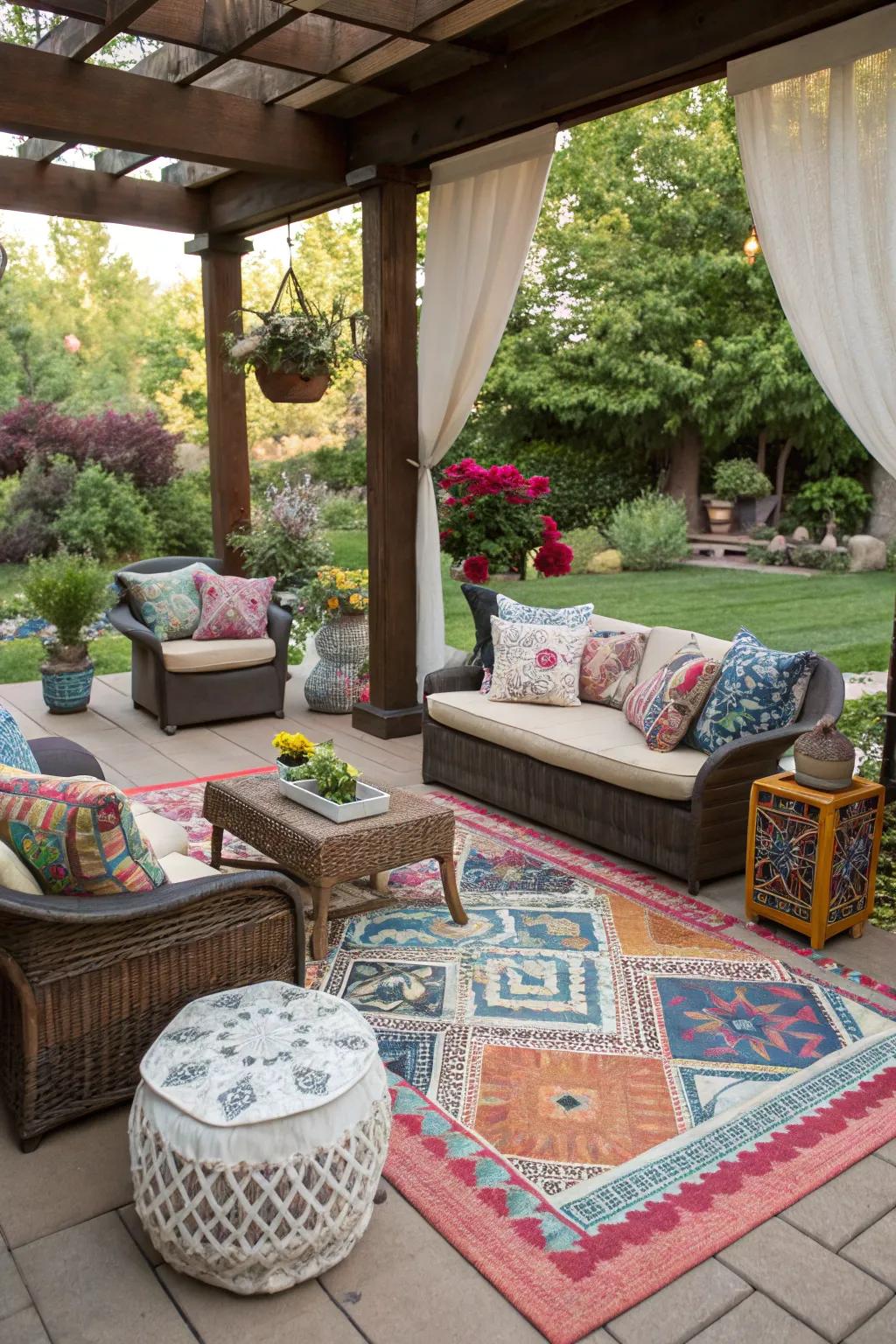Let your personality shine through with decorative patio features.