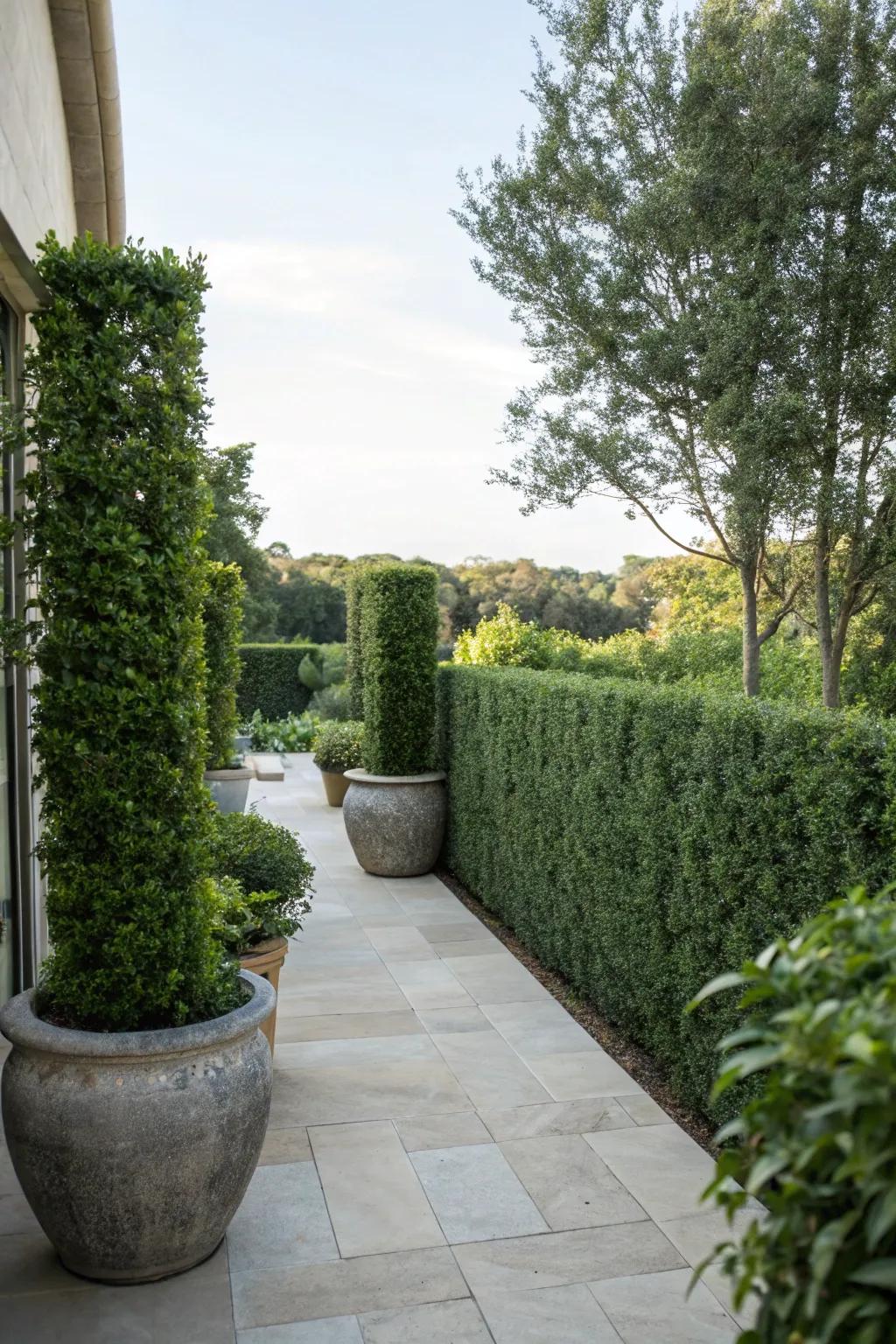 Create a private retreat with strategic plantings.