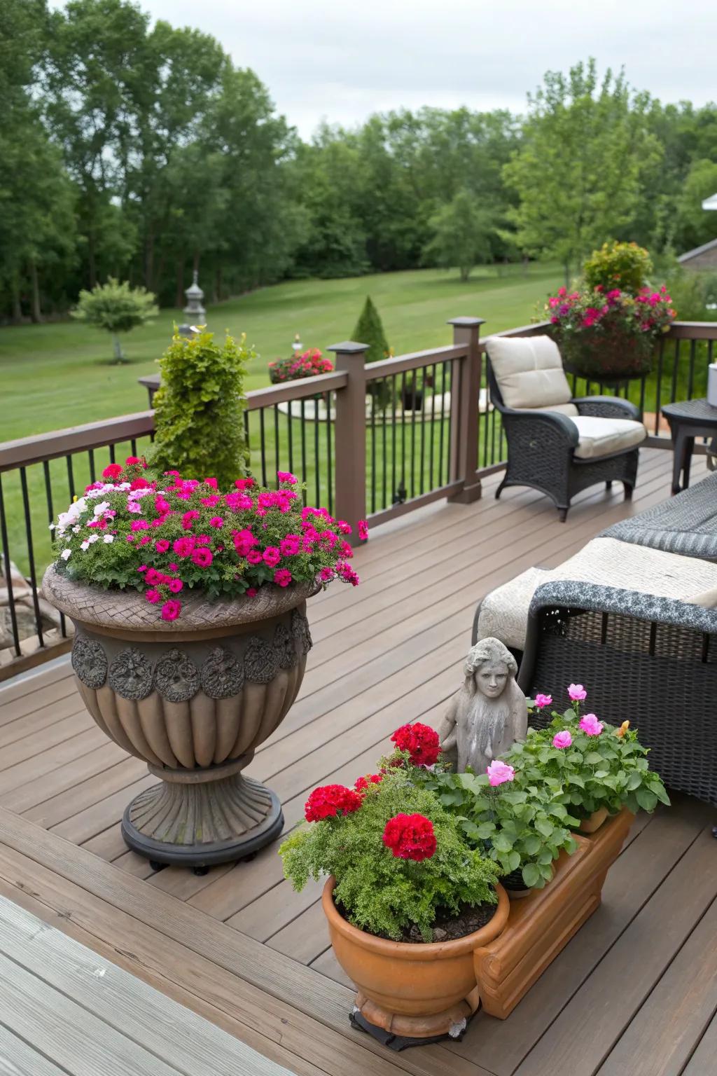 Artistic elements give your deck a personal touch.