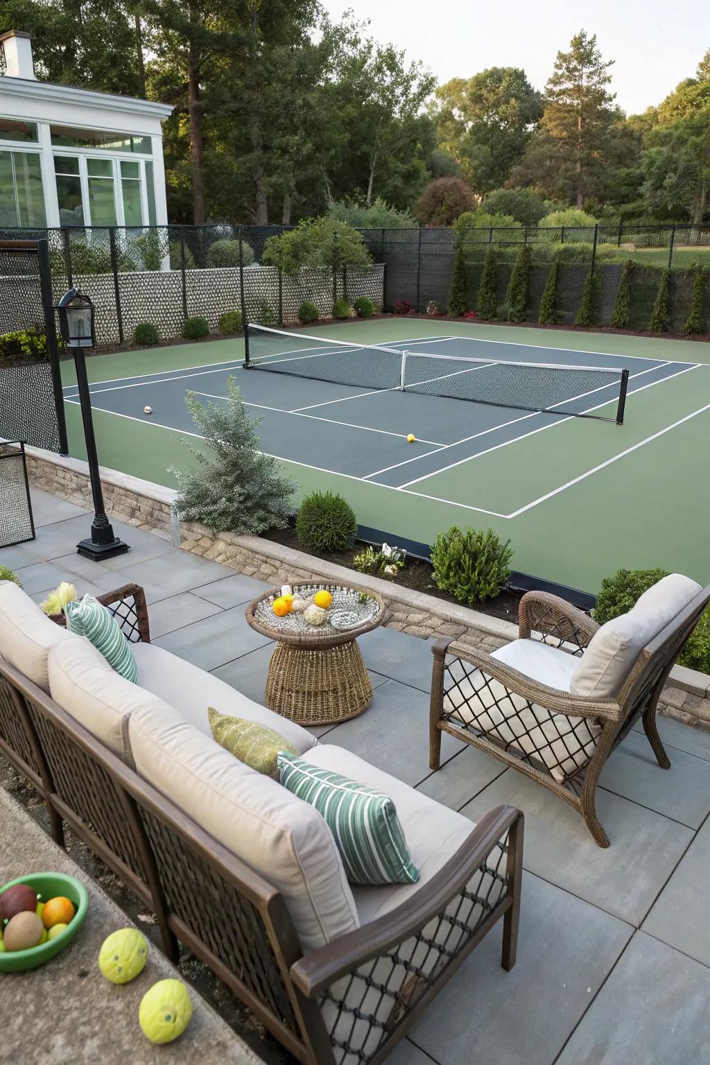 Enjoy the game from a comfortable viewing spot.